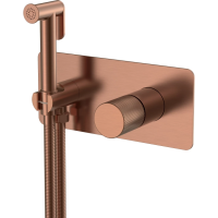 Гигиенический душ Boheme Stick Spirale 127-CB.4 со смесителем, медь матовая