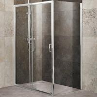 Душевой уголок BelBagno Unique 115х100 UNIQUE-AH-1-100/115-100-C-Cr профиль Хром стекло прозрачное