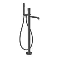 Смеситель для ванны Gessi Habito Cesello 70428#706 напольный, с ручным душем, цвет Black Metal PVD"