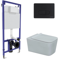 Комплект подвесной унитаз Berges Floe + система инсталляции Berges Novum D5 043275