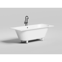 Ванна из литьевого мрамора Salini S-Stone Ornella Axis 103421M 180x80 см, белый матовый