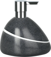 Дозатор для жидкого мыла Spirella Etna Stone 1013643 серый, хром