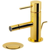 Смеситель Remer X Style X20DO для биде, с донным клапаном, золотой