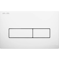 Клавиша для инсталляции AM.PM ErgoFit М I110301 для унитаза, АБС-пластик, белая глянцевая