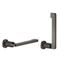 Держатель для туалетной бумаги Gessi INCISO 58455#707, Black Metal Brushed PVD