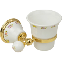 Стакан для зубных щеток Migliore Provance 17713 цвет белый | золото