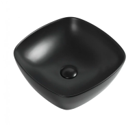 Раковина накладная 40 см Aquanet Trend-1-MB 00273684, черный матовый