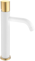 Смеситель для раковины Boheme Stick 122-WG.2 Белый Золото