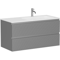 Тумба под раковину Sancos Folk 100 R FL100RES подвесная Ergraut soft