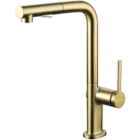 Смеситель для кухни Paulmark Neo Ne214419-BG, цвет брашированное золото