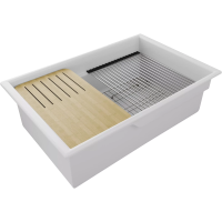 Кухонная мойка Paulmark Glamp PM028148-WH 81,3x48,3 см, белый глянец