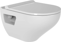 Унитаз подвесной Bien Ion IOKA050N2VP1W5000 безободковый, с функцией биде, крышка микролифт, цвет белый