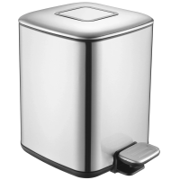 Ведро для мусора WasserKRAFT K-649 цвет нержавеющая сталь
