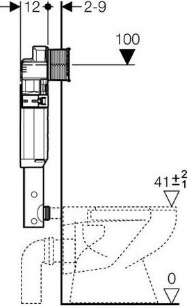 бачок скрытого монтажа geberit sigma 12 up320 109.300.00.5 для унитазов