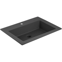 Раковина Vincea VCB-13600B 60х48 см, цвет черный