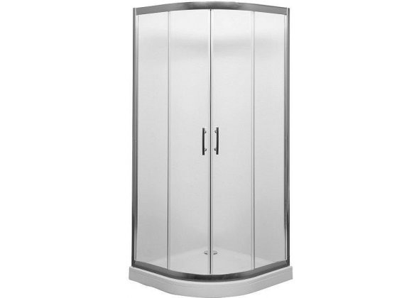 душевой уголок aquanet alfa naa2142 00185040 100×100х200 стекло прозрачное, профиль хром