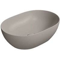 Раковина GSI Pura 886005 накладная, 50x35 см, Tortora opaco (Коричневый матовый)