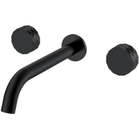 Смеситель для раковины Boheme Stick Diamond 152-2-B встраиваемый, черный матовый