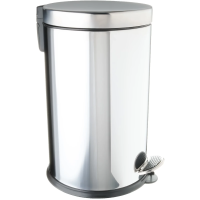 Мусорное ведро Fixsen FX-34024A 8л, с педалью, хром