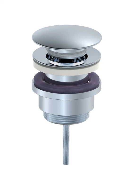 Донный клапан Wonzon & Woghand WW-88SS07-CR для раковины, универсальный, хром