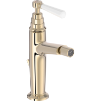 Смеситель Jacob Delafon Cleo 1889 E24310-BGG для биде, с донным клапаном, золотой/белый