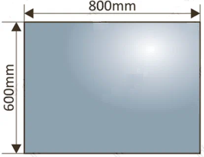 зеркало 80х60 см melana mln-led089 с led-подсветкой, антизапотеванием, часы, косметическое зеркало