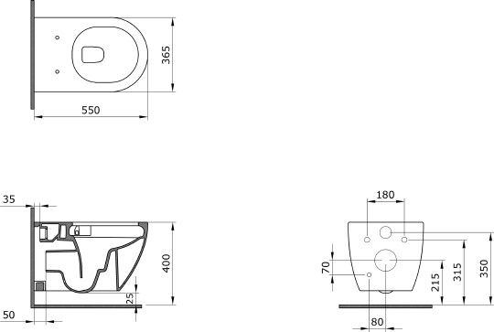 унитаз подвесной bocchi jet flush 1171-004-0129 черный матовый
