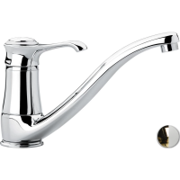 Смеситель для кухни Emmevi Tiffany 6095/BO золотой/белый