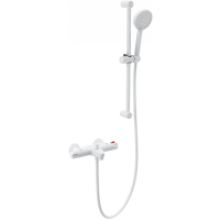 Термостат для ванны Wonzon & Woghand WW-C2001-A-MW с душевым гарнитуром, белый матовый