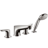 Смеситель на край ванны на 4 отверстия Hansgrohe Focus E2 31936000