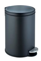 Мусорное ведро Weltwasser WW Lora BL 12L с педалью, черный матовый