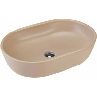 Раковина накладная BeWash Bogen 60 без отверстия под смеситель бежевая