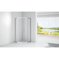 Душевой уголок Cezares Eco 80x80 см прозрачное стекло ECO-O-A-2-80-C-Cr