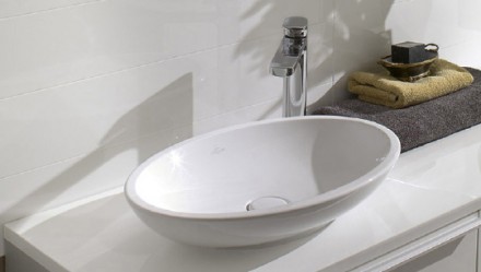 раковина villeroy & boch loop & friends 51510101 накладная, 58.5x38 см, альпийский белый