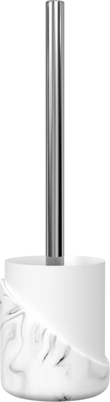 Ёршик для унитаза Fora Marble белый, хром