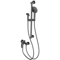 Смеситель Wonzon & Woghand WW-A4888-BGG для ванны с душем, с гигиеническим душем, темный графит матовый