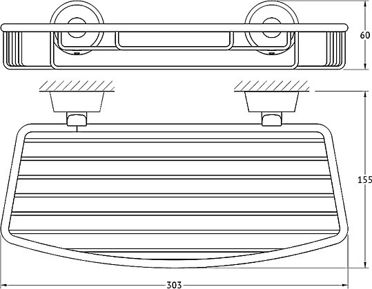 Полка корзина FBS Vizovice VIZ 049 30 см