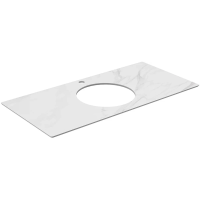 Столешница 99,6 см белый матовый для накладных раковин Kerama Marazzi Plaza Modern Монте Тиберио PL5.SG507120R\100