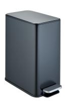 Мусорное ведро Weltwasser WW Paolo BL 15L с педалью, черный матовый