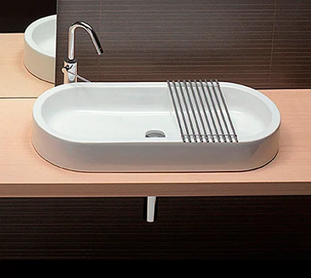 раковина hatria area y0uf01 80 см, белая