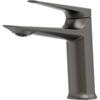 Смеситель для раковины Cezares Liner LINER-LS-GM-W0 без донного клапана, оружейная сталь