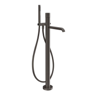 Gessi Gessi Habito Cesello Смеситель для ванны, напольный, цвет: Black Metal Brushed PVD