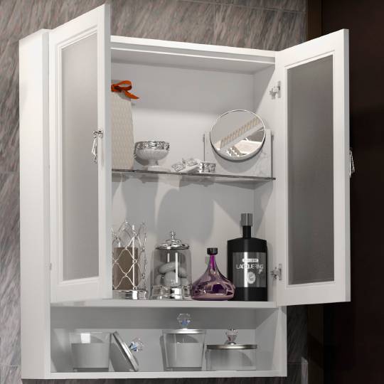 шкаф подвесной opadiris клио 63 матовое стекло