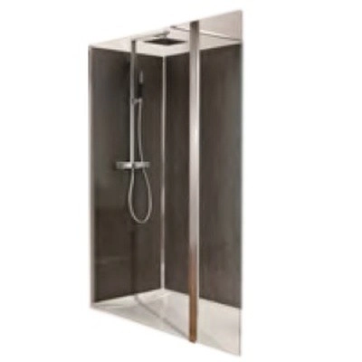 душевая перегородка jacob delafon contra 40 e22wp40-ga профиль хром, стекло прозрачное