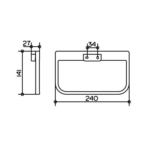 Полотенцедержатель Keuco Collection Moll 12721 010000 хром