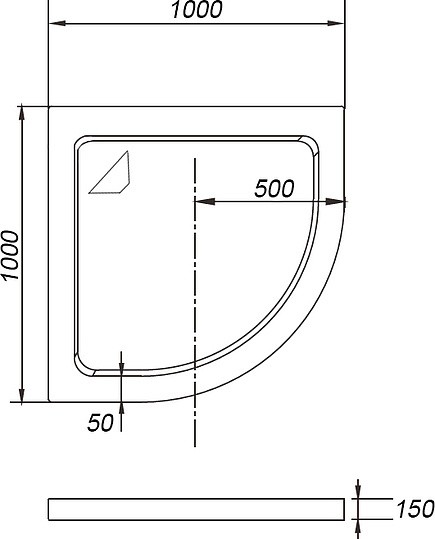 душевой поддон из искусственного камня weltwasser wfr 100x100 10000002901 белый