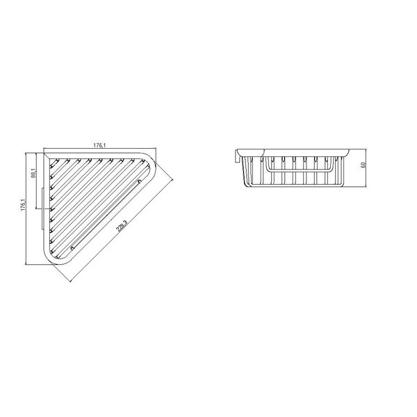 Полка Emco System 2 3545 001 05