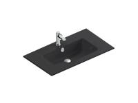 Раковина Berloni Bagno Smart Ceramic 120 LAVSMRINCXR004 190, цвет nero opaco