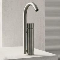 Fantini Fantini AA/27 Смеситель для раковины на 1 отв, без донного клапана, цвет: Матовая натуральная сталь