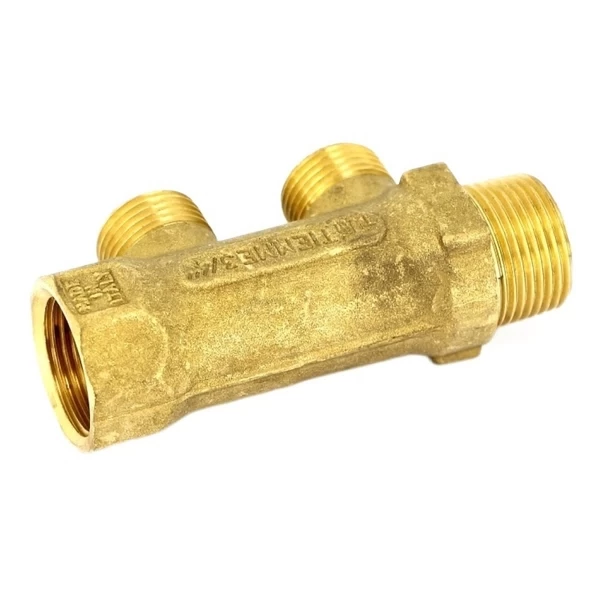 коллектор tiemme 3/4 вр(г) х 2 выхода 1/2 нр(ш) ек х 3/4 нр(ш) регулируемый (1910004)